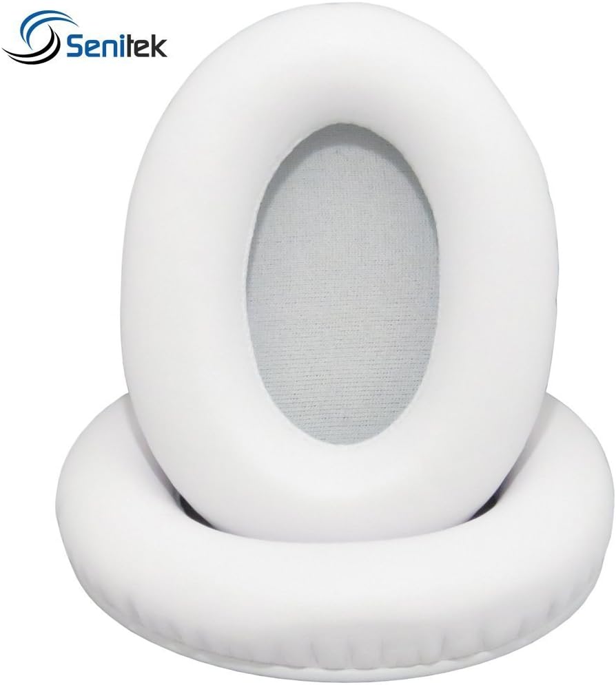 Studio (1st Gen) Memory Foam Protein Leather Replacement Earpads for Beats by Dre Studio Over-Ear Headphone - White