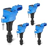 Blue Set of 4 Ignition Coil Pack 2.4L Compatible