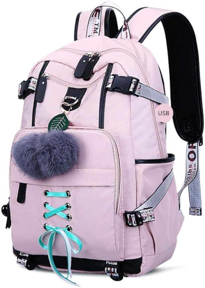UKKD Rucksack High SchoolTaschen Für TeenagerMädchen Große Schule