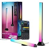 Govee Smart RGBWIC Light Bars, 15-Inch WiFi TV Backlight for 45-70-Inch TVs | Compatible with Matter, Alexa, Google Assistant, SmartThings, Multiple Placement Options for Livingroom, Black