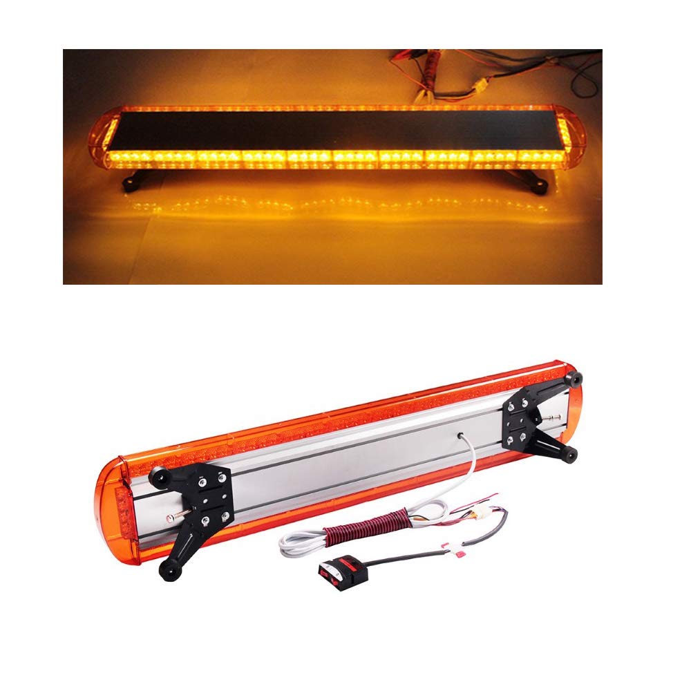 Amazon Co Jp Didieyes Led回転灯 大型回転灯 車載用 125cm w 高輝度 道路維持作業用自動車に 黄色 産業 研究開発用品