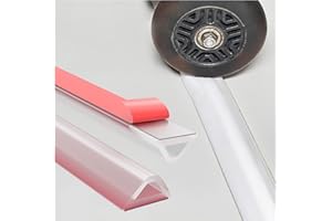 HZETUU Shower Threshold Water Dam Barrier – 67in Self-Adhesive, Waterproof, Flexible Silicone, Customizable, Easy Install, Prevents Water Leakage & Slipping, Wheelchair Access