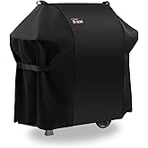 Jiesuo 7106 BBQ Gas Grill Cover for Weber Spirit 200 and 300 Series & Genesis Silver A/B: Heavy Duty Waterproof 52 Inch 3 Burner Barbecue Grill Cover
