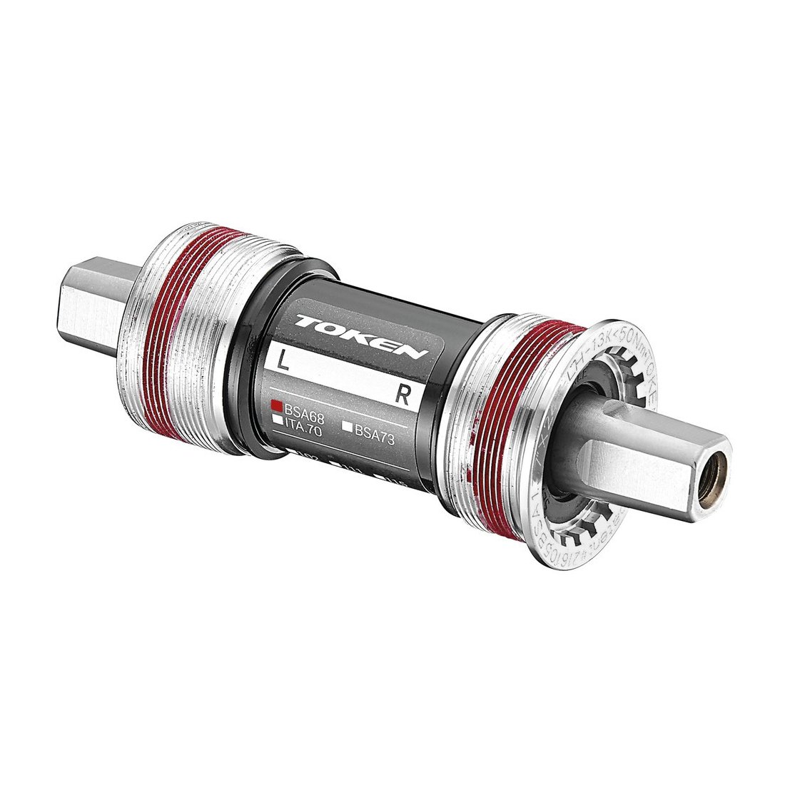 Token Unisex - Adult BSA JIS 4-Point Bottom Bracket, Grey, 1size