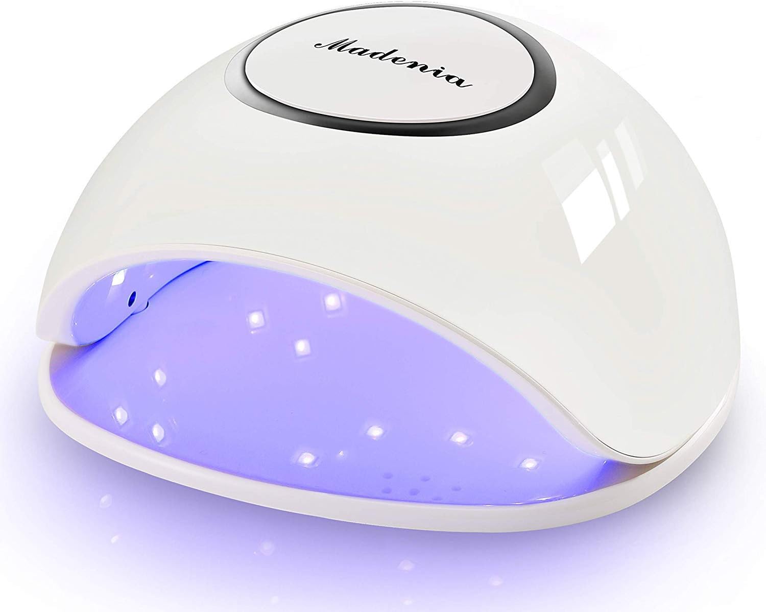 UV LED Nail Lamp, UV Light for Gel Nails 48W Nail Dryer with 5 Timers, Auto Sensor, LCD Display, Low Heat Mode, White