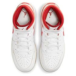 Jordan Big Kid's 1 Mid SE White/Lobster-Dune