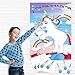 Threemart Unicorn Party Supplies,Pin the horn On the Unicorn Games For Unicorn Birthday Supplies Rainbow Favor (36 unicorn horns)
