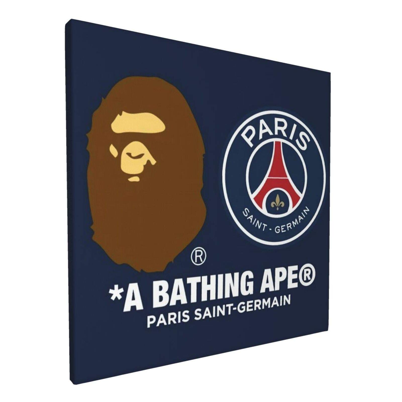 IYIFOO Bape PSG Banner Grande Canvas Wall Art Large for Living Room Bedroom Bathroom Home Decor Read