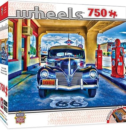 MasterPieces wheels Collection Kicks on Route 66 Jigsaw Puzzle, 1000-Piece