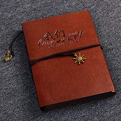 BuyBuyBuy School Supplies Creativity DIY Loose-Leaf Type Retro Imitation Leather Lashing Children Growth Memorial Photo Album Practical
