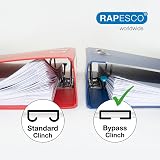 Rapesco 1688 ECO Flat Clinch Stapler 24/6mm 35 Sheet 2000 Staples Black view 2