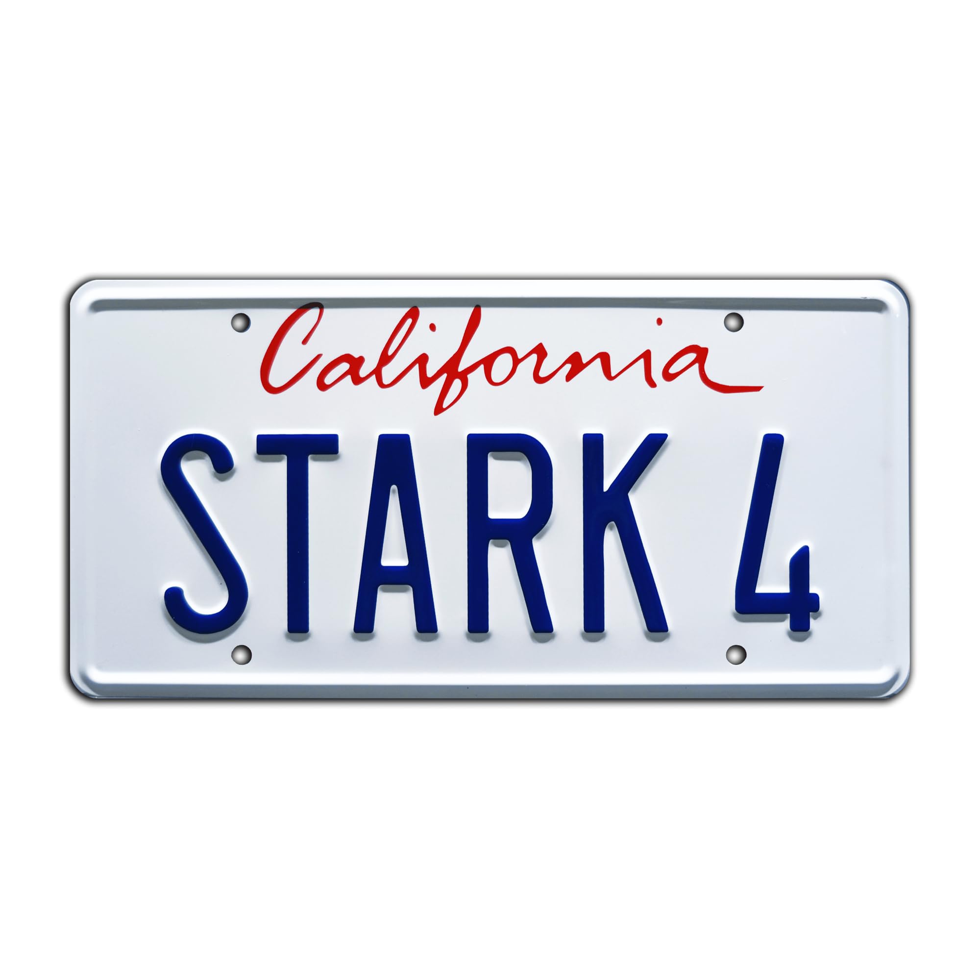 Iron Man | STARK 4 | Metal Stamped License Plate