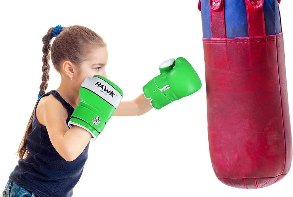 Hawk Sports Kids Boxing Gloves for Kids Children Youth Punching Bag Kickboxing Muay Thai Mitts MMA Training Sparring Gloves : Sports & Outdoors