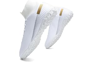 HaloTeam Men's Soccer Shoes Cleats Professional High-Top Breathable Athletic Football Boots for Outdoor Indoor TF/AG 3US-11US