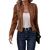 Women's Faux Suede Jackets Slim Fit Cropped Blazer 2026 Fall Casual Fashion Business Long Sleeve Coat