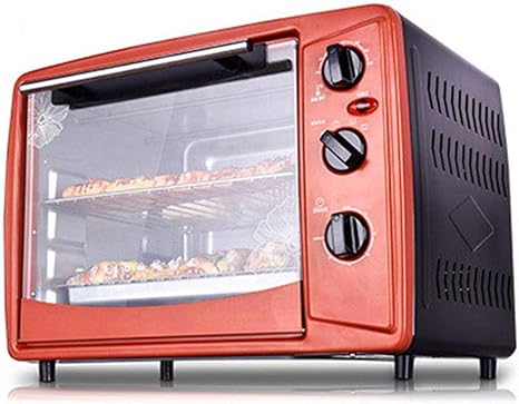 Amazon Co Jp オーブン多機能家庭用キッチンツール電気オーブンベーキング大オーブン30リットル1500wブロンズレッドブラックカラー 大型家電