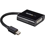 StarTech.com Mini DisplayPort to DVI Adapter - Black Mini DP to DVI Video Converter  - 1920x1200 - Mini Display Port (M) to DVI-I (F)