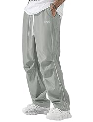 ZAFUL Men's Parachute Sweatpants Y2k Baggy Track