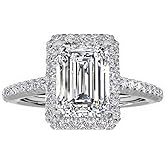 TenFit Jewelry Women's Ring 18k Gold Plated Square Cubic Zircon Engagement Ring 118