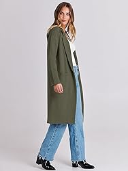 ANRABESS Long Sweater Cardigan Women Knit Open