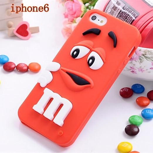 Amazon おもしろい 虹m豆 かわいい Iphone6 ケース カバー シリコンiphone ケース 面白虹m豆 レインボー M ビーン ニジ シリコン カバー M M Rainbow Bean 3d ケース 衝撃 防水 ケース カバー 通販