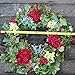 The Wreath Depot Belmont Silk Decorative Front Door Wreath 24 Inch, Full Handcrafted Spring Wreath, Designed in USA, Beautiful White Gift Box,