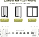 Aosite Window Restrictor 2pcs Child Safety Locks UPVC Adjustable No Drilling view 5