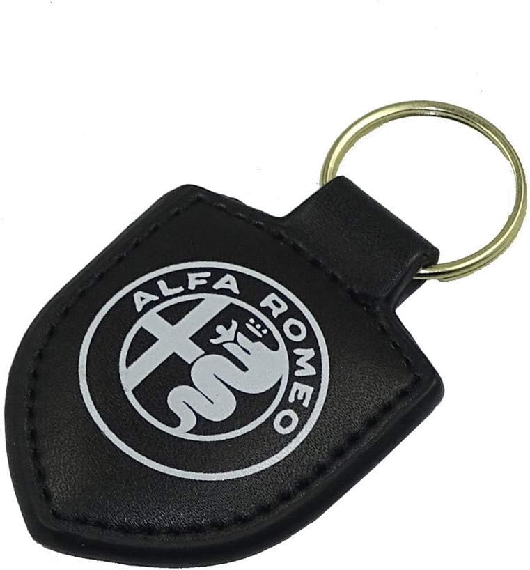 OBONG Anello Portachiavi per Auto Portachiavi Compatibile con per Alfa Romeo Giulia Giulietta 159 156 Mito Stelvio 147 Articoli Regalo Portachiavi Accessori,A-M