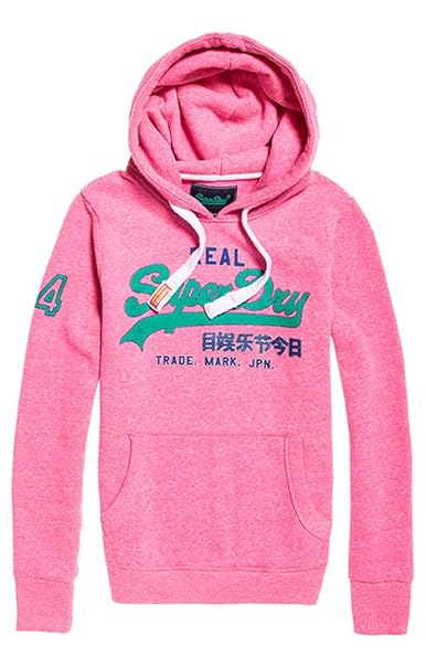 Superdry Damen Vintage Logo Glitter Crack Ent Pullunder