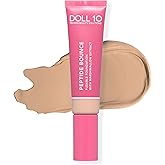 Doll 10 Peptide Bounce Flexible Foundation w/Marshmallow Extract – Hydrating Serum Foundation for Mature Skin – Lightweight, Natural & Clean Makeup w/Medium Buildable Coverage - (Light/Medium)