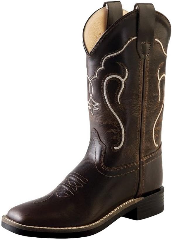 Old West Boys' Cowboy Boot Square Toe - Bsc1887
