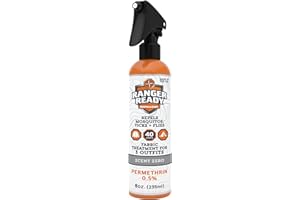 Ranger Ready Repellents 0.5% Permethrin Spray for Clothes and Outdoor Gear - Permethrin Insect & Tick Repellent - Scent Zero, 8 Fl Oz.