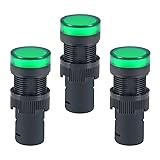 uxcell Indicator Lights AC/DC 24V Pilot Light Green