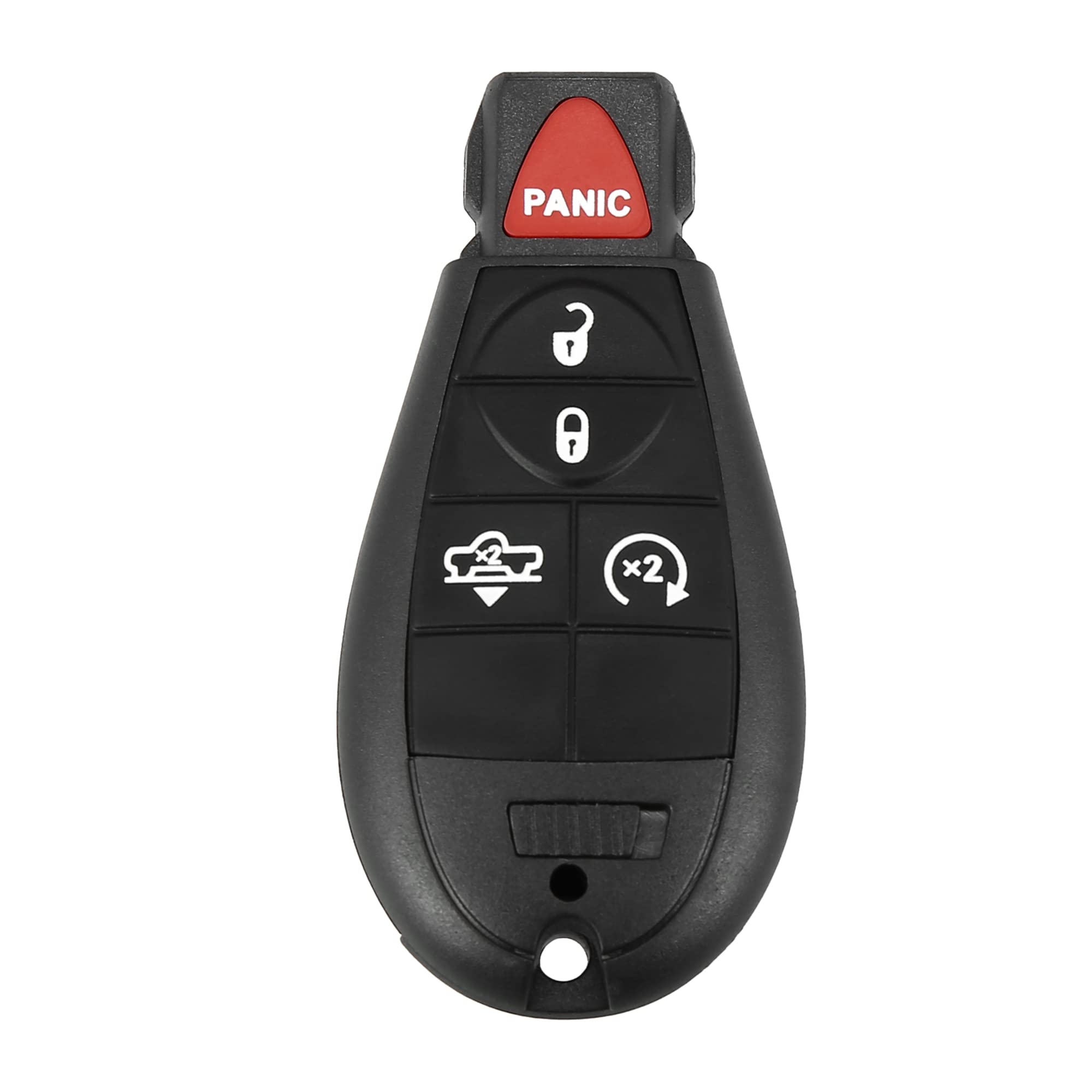 Photo 1 of X AUTOHAUX Replacement Keyless Entry Remote Car Key Fob GQ4-53T 433Mhz for Dodge for Ram 1500 2500 3500 2013-2018 5 Buttons with Air Suspension W/Door Key