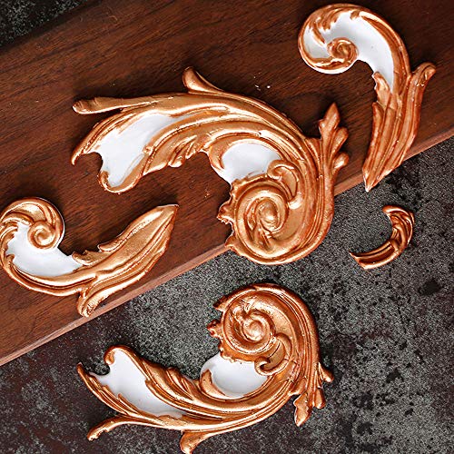PROKITCHEN Vintage Relief Flourish Silicone Fondant Cake Topper Mold Bakery, Vintage Art Craft Decorator Bakeware Idea DIY Birthday (Collection 11)