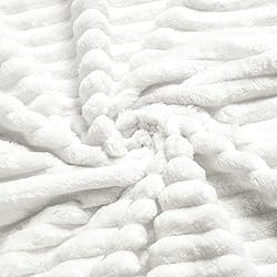 Vessia Flannel Fleece Twin Size Blanket for
