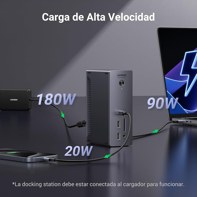Revodok MAX 213 Thunderbolt 4 Docking Station 13 in 1 Dual Screen