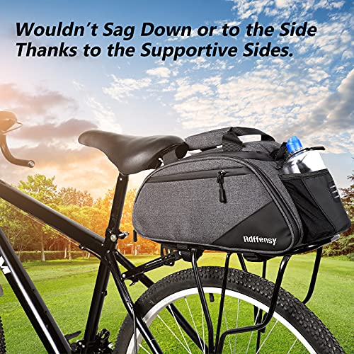 Rdffensy Bike Rack Bag Bike Trunk Bag 21L Bicycle Rack Trunk Pannier
