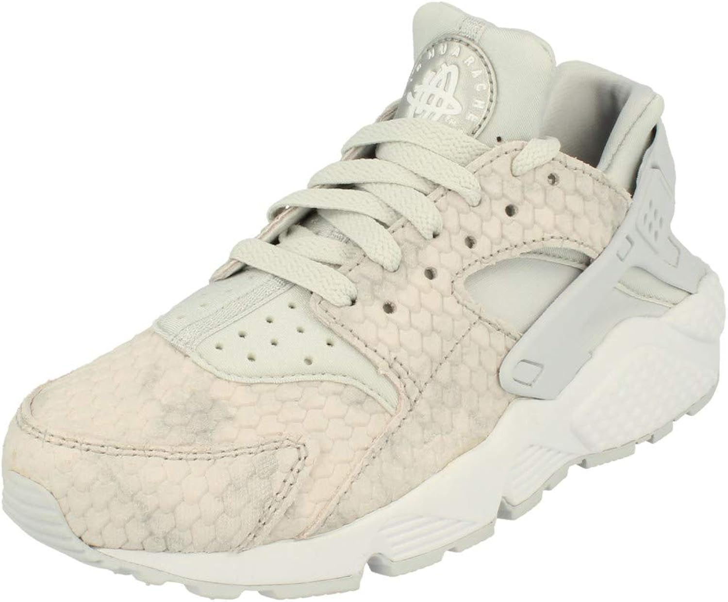 Nike Womens Air Huarache Run PRM Trainers 683818 Sneakers Shoes (UK 3.5 US 6 EU 36.5, Pure 
