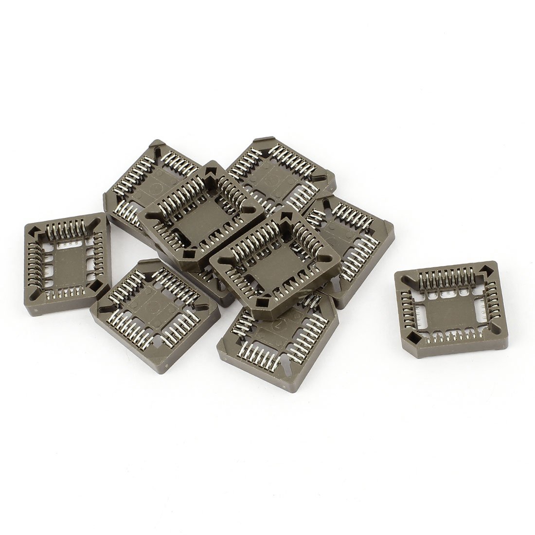 sourcing map Surface Mounted Devices SMT Rectangular PLCC32P PLCC 32Pin IC Sockets 10 Pcs