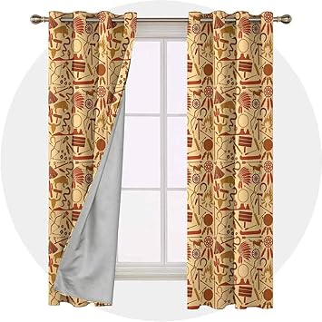 Amazon.com: YUAZHOQI Blackout Curtains for Kids Room, Native American