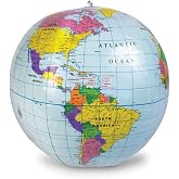 Learning Resources Inflatable 11" World Globe | Kids Globe, Geography for Kids, STEM, Back to School, Teacher Must Haves, Ages 6+