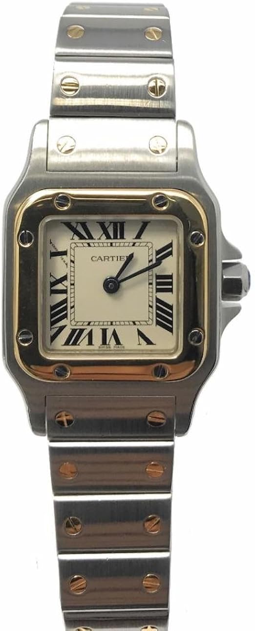 Cartier Santos Galbee Swiss Quartz Femme Montre W20012 C4 Certifie Pre Owned Cartier Amazon Fr Montres