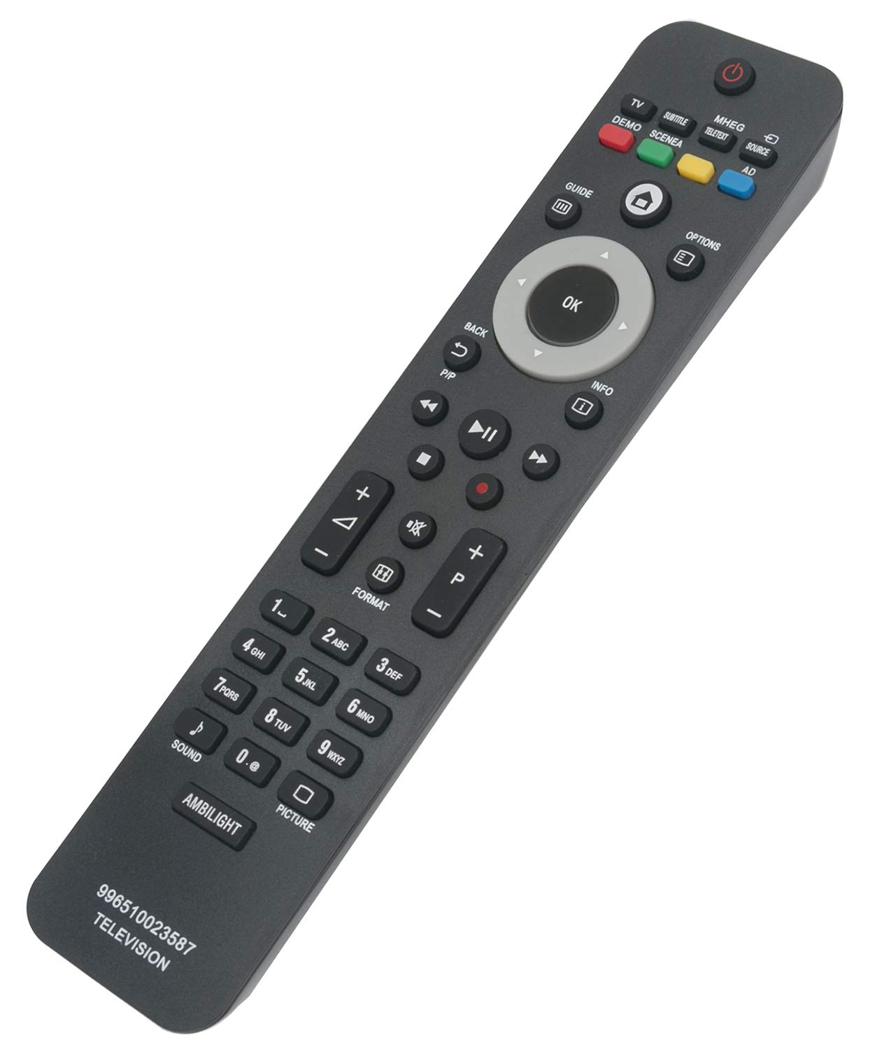VINABTY 996510023587 Replacement Remote Control Fit for Philips TV 19PFL5404H/12 32PFL5404H/10 47PFL5604H/10 32PFL7404H/60 42PFL7404H/60 47PFL7404H/12 52PFL7404H/60 37PFL8404H/60 40PFL8664H/12
