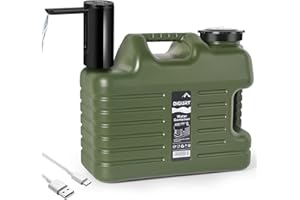 DIGURY 5 Gallon Water Jug with Electric Water Dispenser 2000mAh Automatic Type-C Rechargeable Water Pump BPA Free Camping Water Container Tank No Leakage