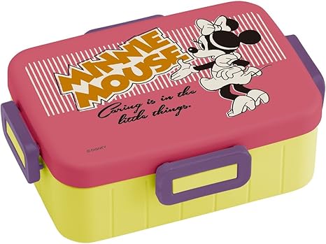Amazon 4点ロック ランチボックス 650ml 弁当箱 バッジコレクション2 ミニーマウス ディズニー ミニー Yzfl7 弁当箱 オンライン通販