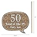Funny Adult 50th Birthday - Gold - Birthday Party Photo Booth Props Kit - 10 Piece