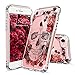 MOSNOVO Compatible for iPhone SE 2020 Case/iPhone 8 Case/iPhone 7 Case, Clear Floral Skull Flower Pattern Print Design Girl Women with Transparent TPU Bumper Back Case Cover for iPhone 7/8/SE 2nd