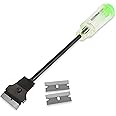 OEMTOOLS 25500 Razor Blade Scraper Tool With Extended Sure-Grip Handle, Glass, Paint, Sticker Scraper And Electric Stove Top Cleaner Tool, 11.5" Long Reach, Includes Razor Blades