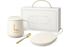 Electronic Warmer Coffee Set (White)